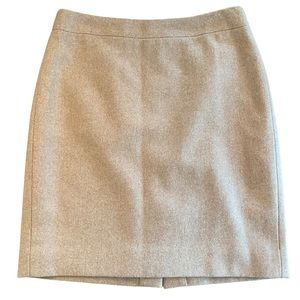 J Crew Taupe Pencil Skirt